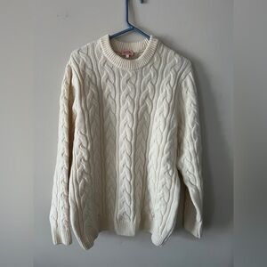 Armor Lux Wool Jumper - sweater - Size Large - off-white - cable-knit never worn
